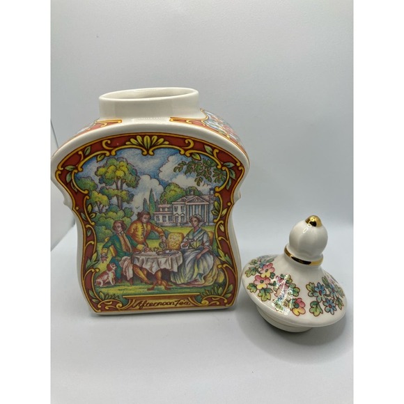 Sadler, The World of Tea Collection, Made in England, Biscuit Barrel Caddy - Picture 4 of 12